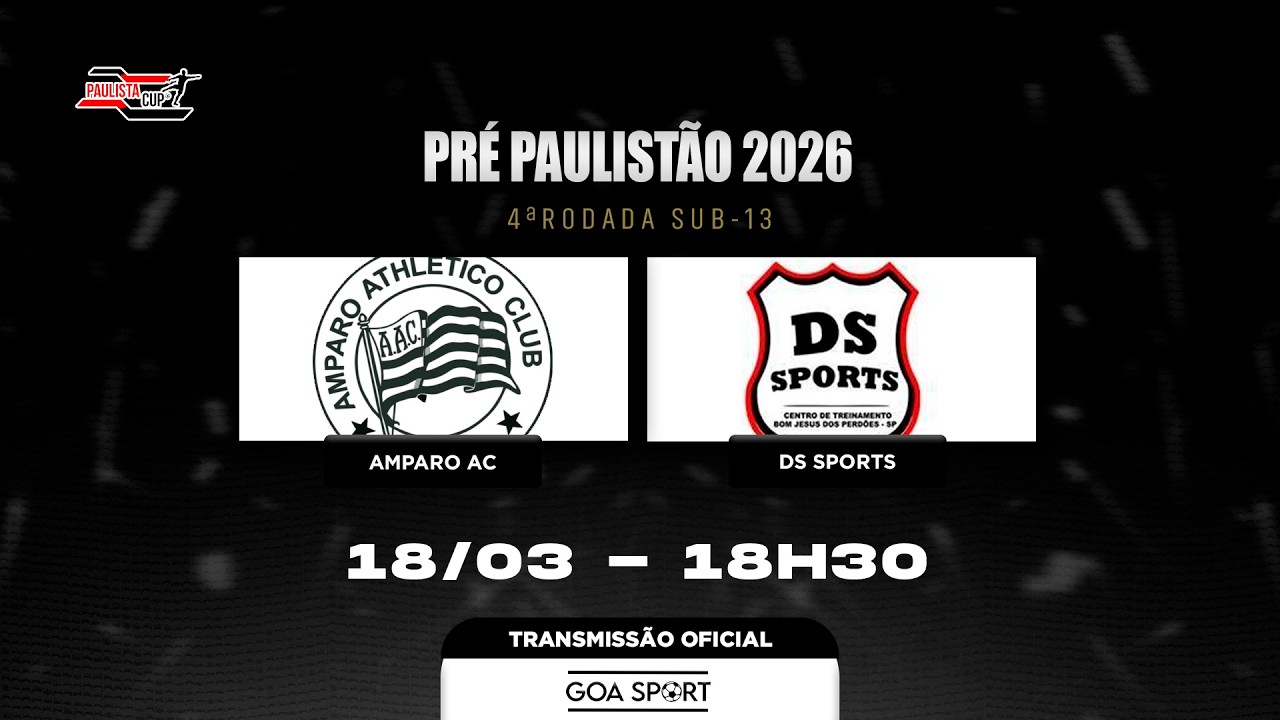 SUB-13 / AMPARO AC X DS SPORTS  - 4ªRODADA | PRÉ PAULISTÃO 2026