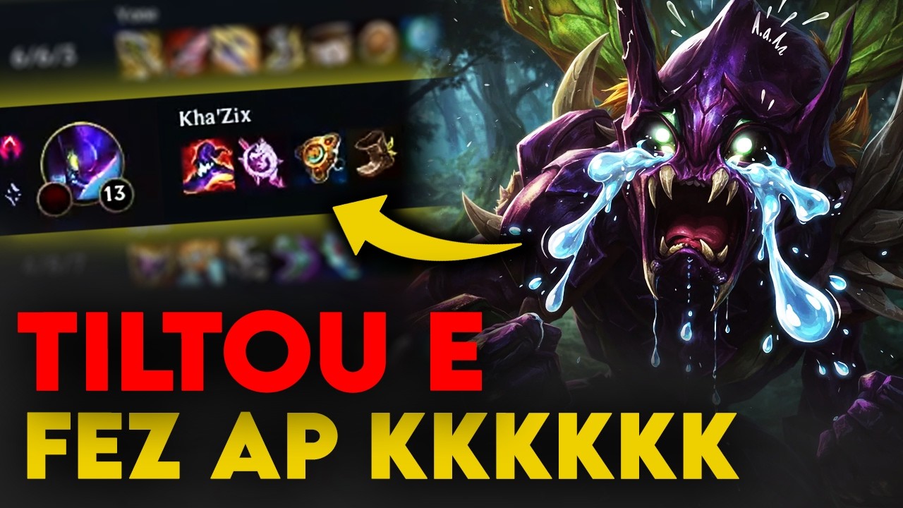 INVADI UM KHA ZIX ATÉ ELE TILTAR E FAZER BUILD AP!!! 🤣🤣🤣