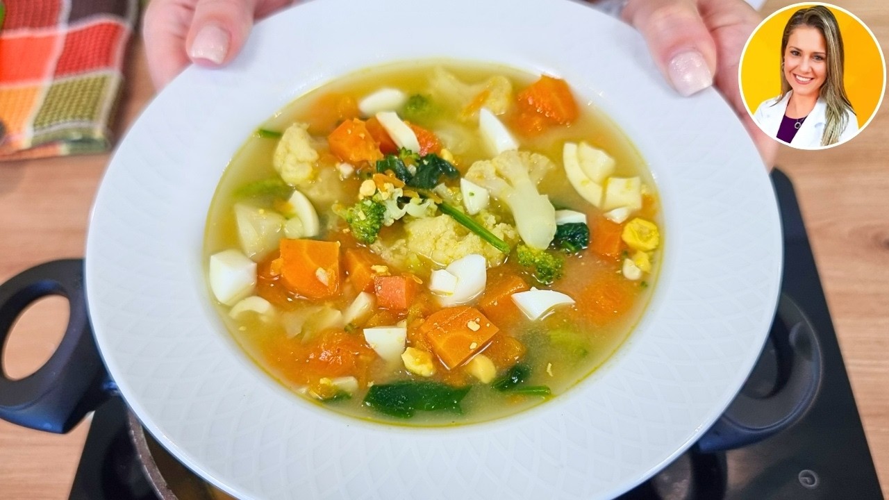 Emagrecer e Desinflamar? Esse Caldo Delicioso vai te Surpreender! F&aacute;cil, Barato e R&aacute;pido