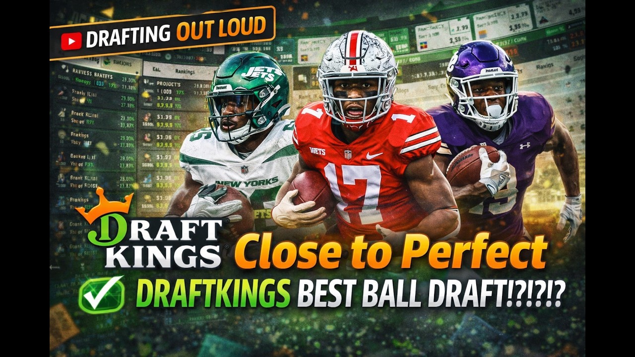 Close to Perfect DraftKings Best Ball Draft!?!?!?