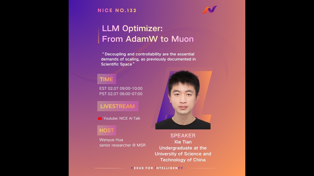 From AdamW to Muon (Chinese Talk)