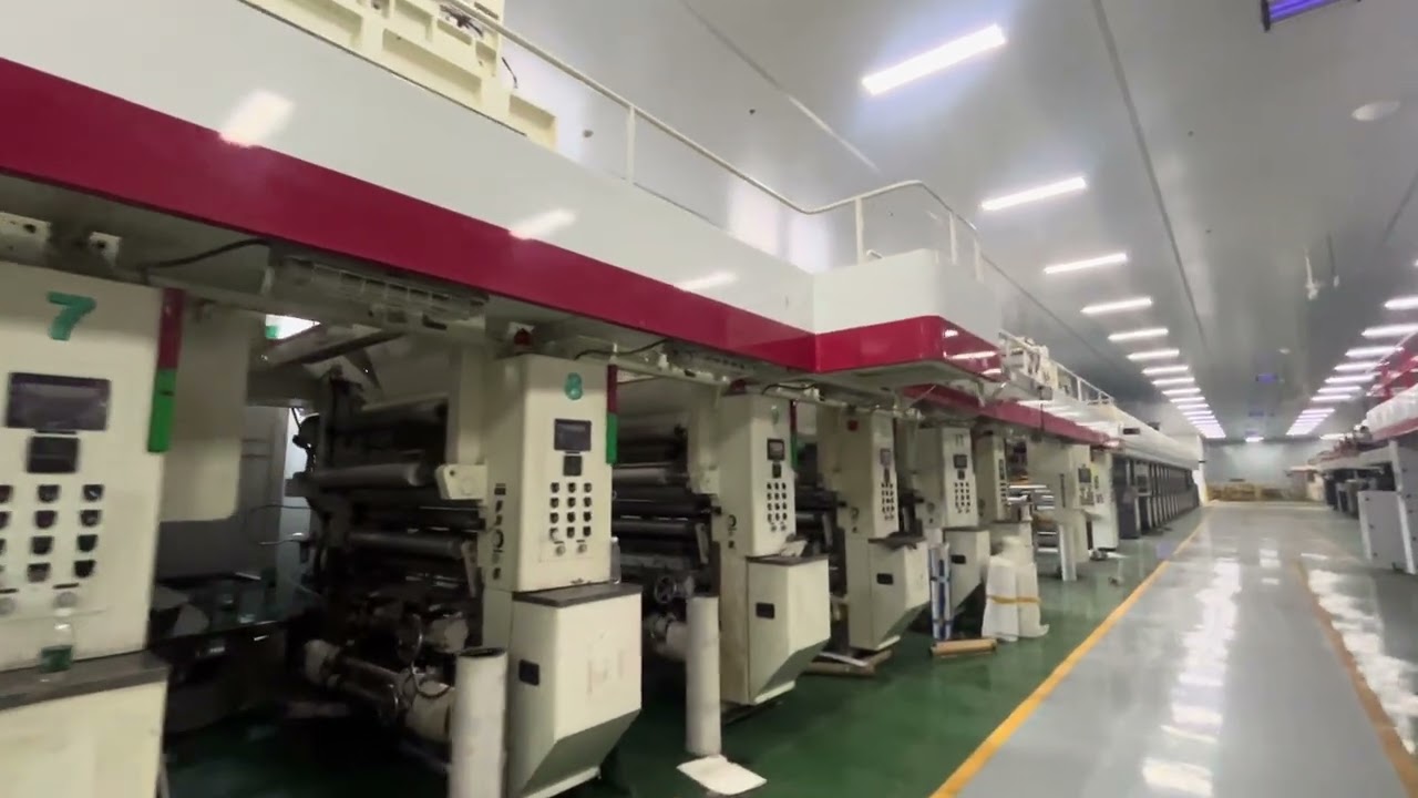A Rare Japan FUJI 12 Color Rotogravure Printing Machine