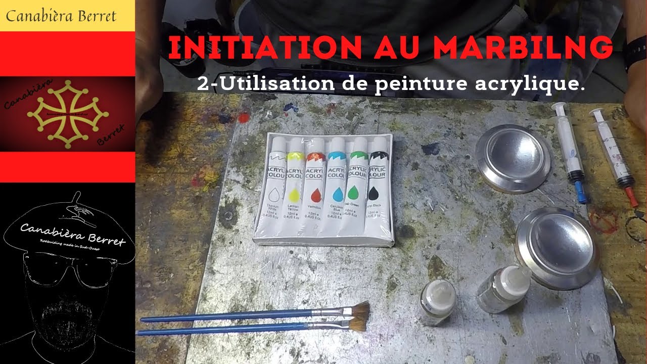 Initiation au Marbling ! Deuxième partie, la peinture acrylique - Rodbuilding