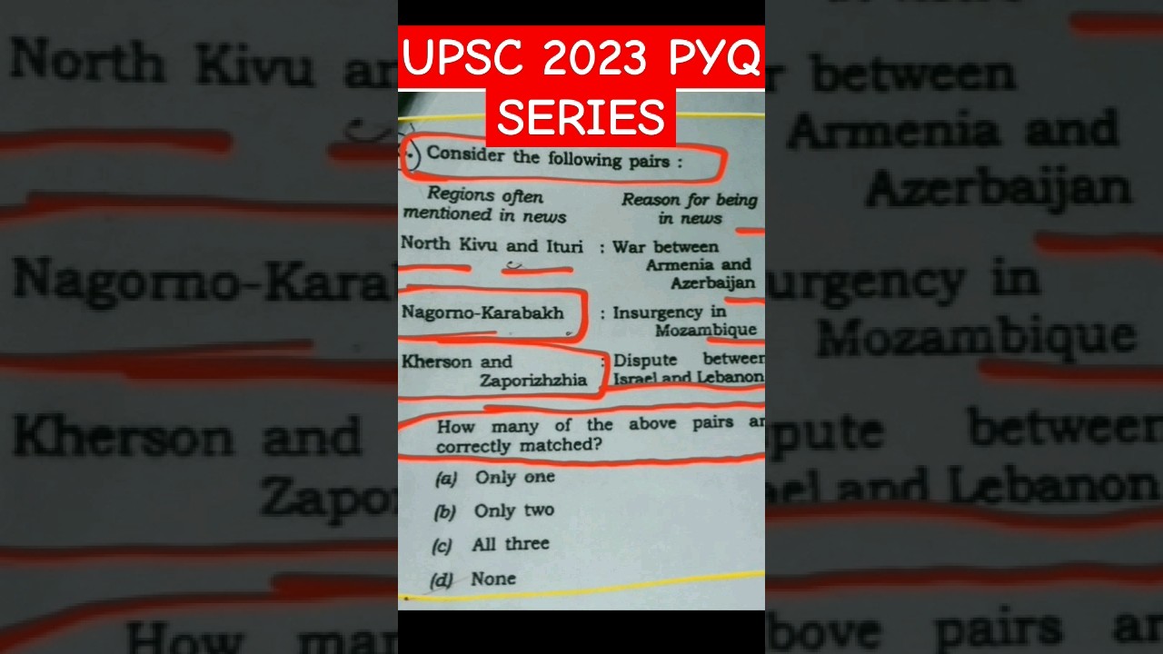 UPSC International Relation* Prelims Pyq Series #upsc2023 #upsc2024 #pyqanalysis #upscprelims #short