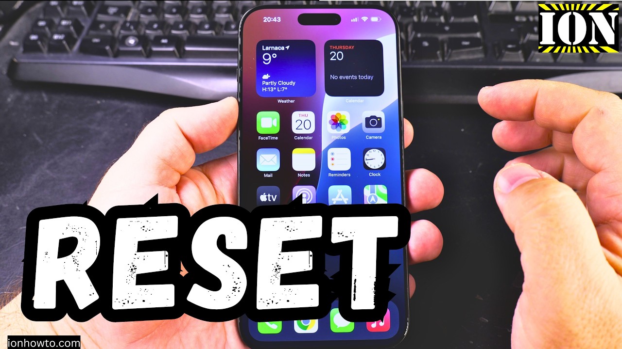 iPhone Reset All Settings and Keep Files