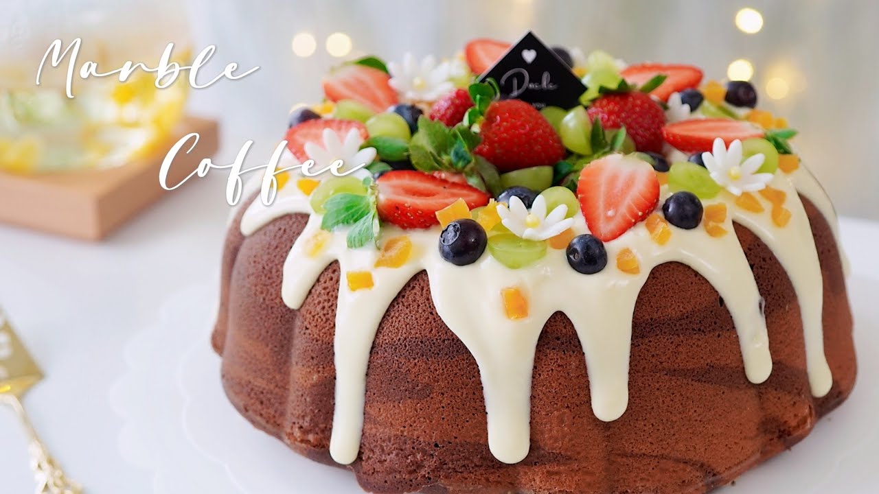 Marble Coffee Cake Step by Step ❤ 咖啡大理石磅蛋糕