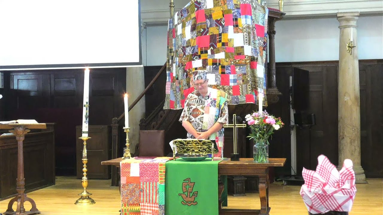 Viering in de Oude Lutherse Kerk, vijfde zondag na Trinitatis.