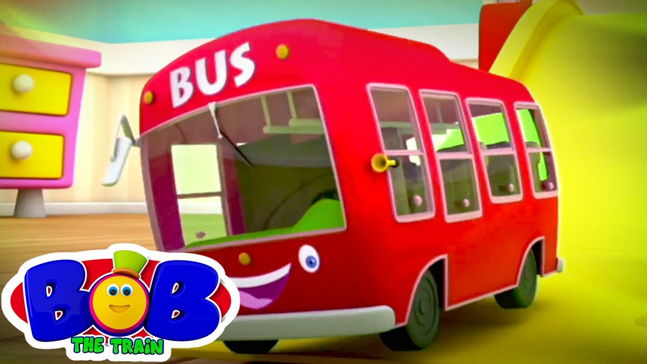 Bus Ke Pahiye Ghume Gol Gol Gol | Wheels On The Bus | Bob The Train Hindi Balgeet | Aloo Bola