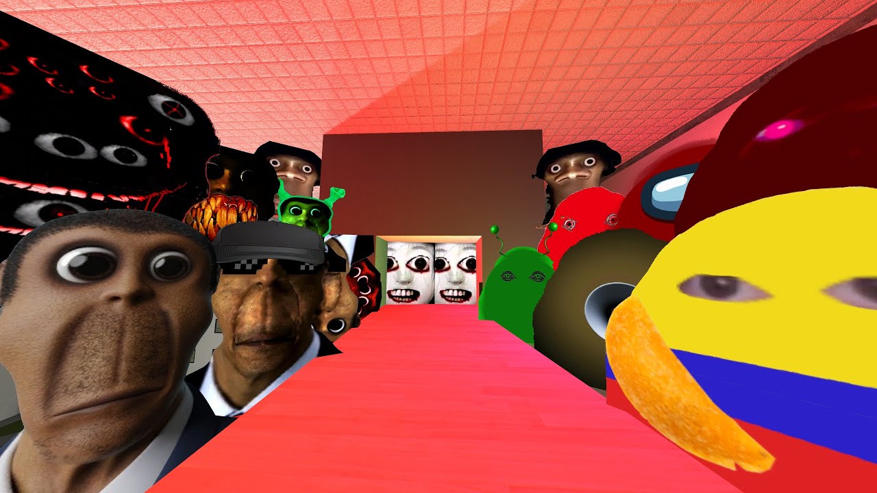 Angry Munci Family, Obunga Family, Aughh And Aheno Nextbot Gmod