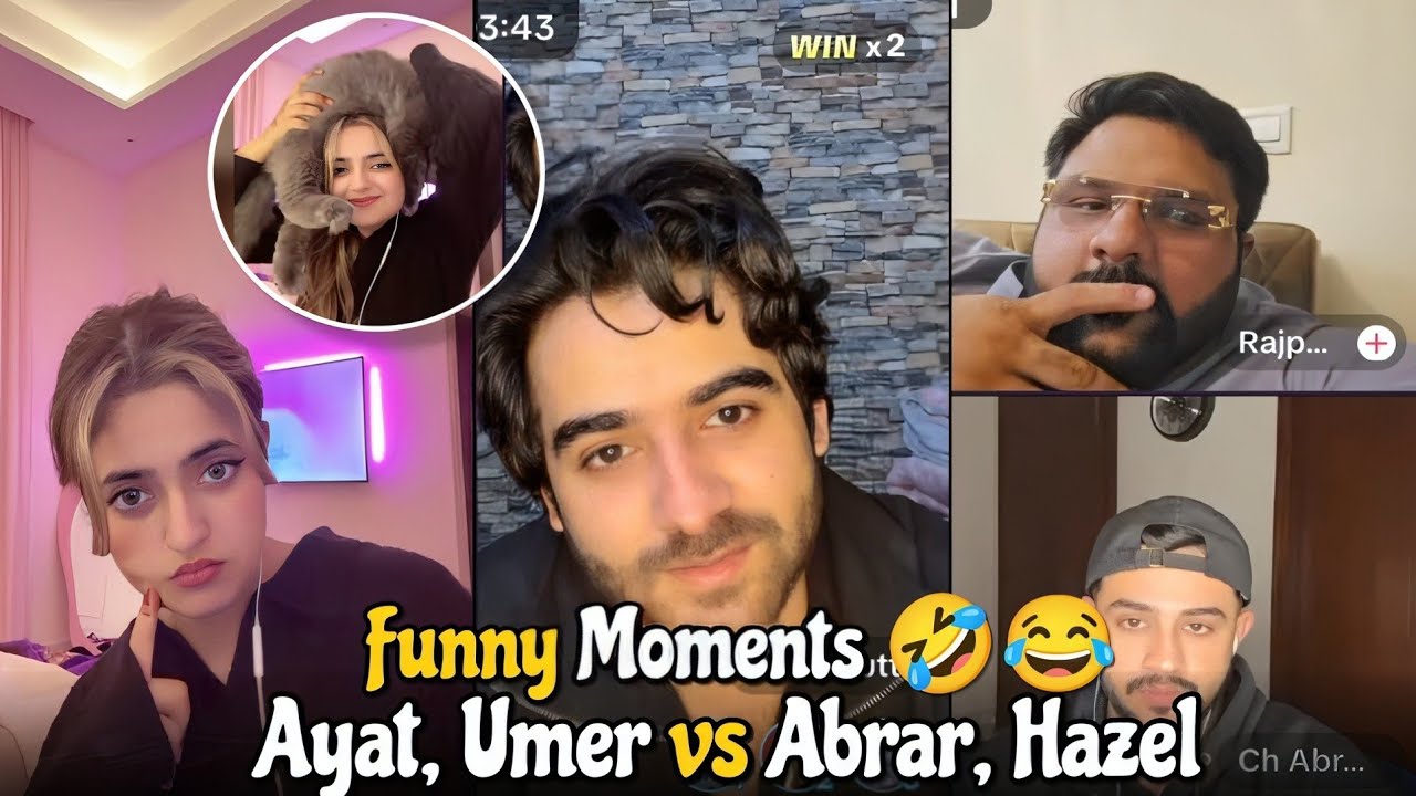 9 February 2025 Tiktok Live Match 😂 Ayat, Umer Butt & Abrar , Hazel | Funny Moments 😅😂🤣