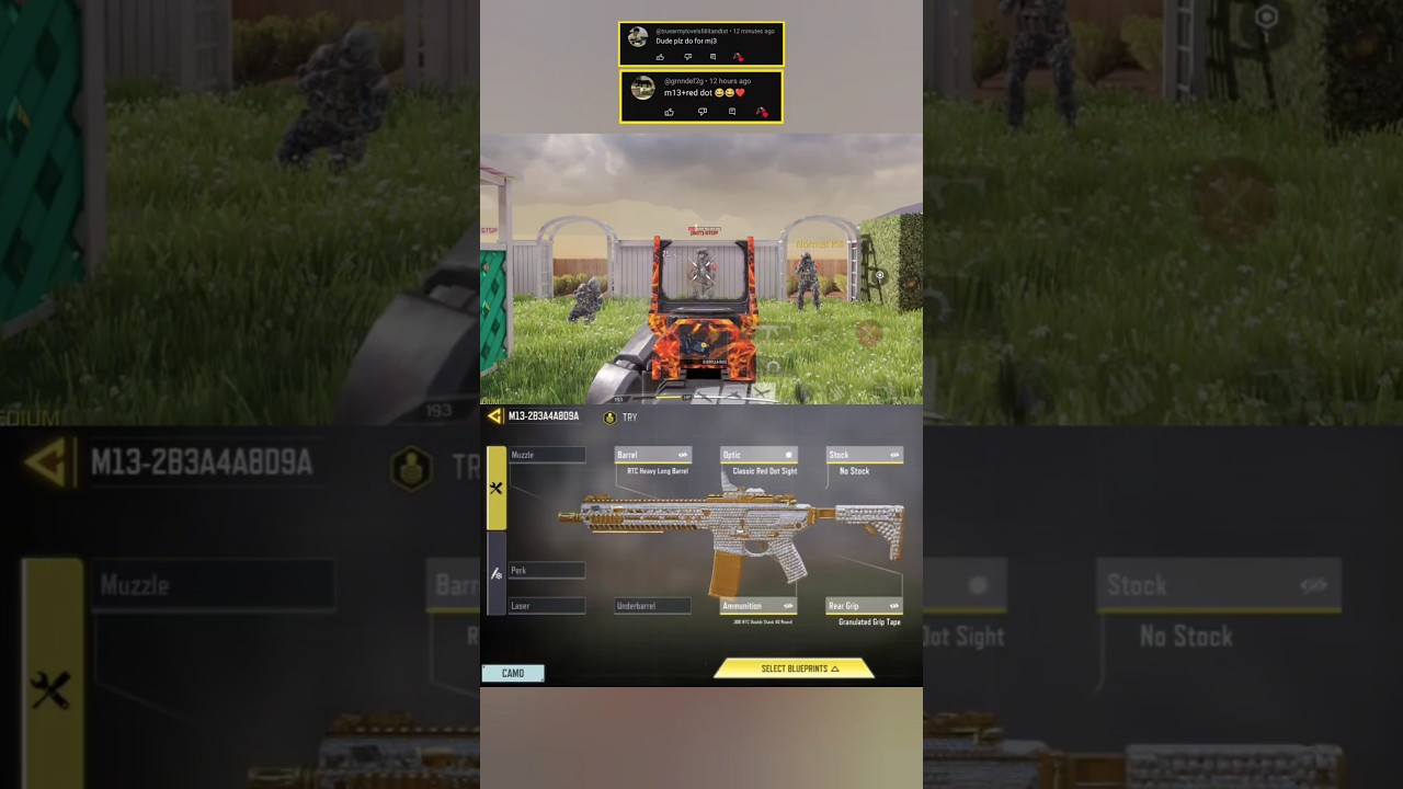 Лучшая сборка Red Dot M13 (M13-2B3A4A8D9A) &mdash; 6 сезон COD Mobile 2025