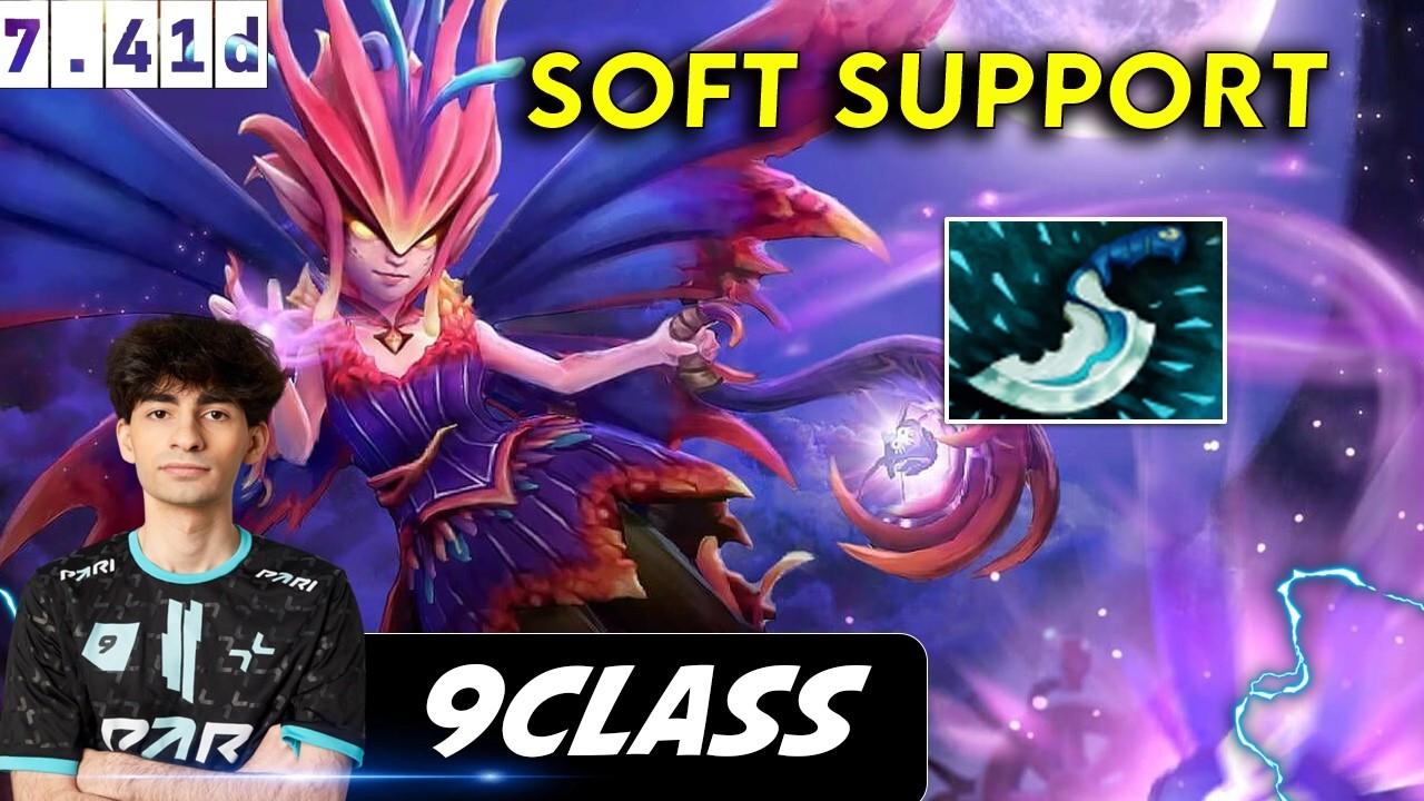 9Class Dark Willow Soft Support - Dota 2 Patch 7.41d Pro Player Full gameplay