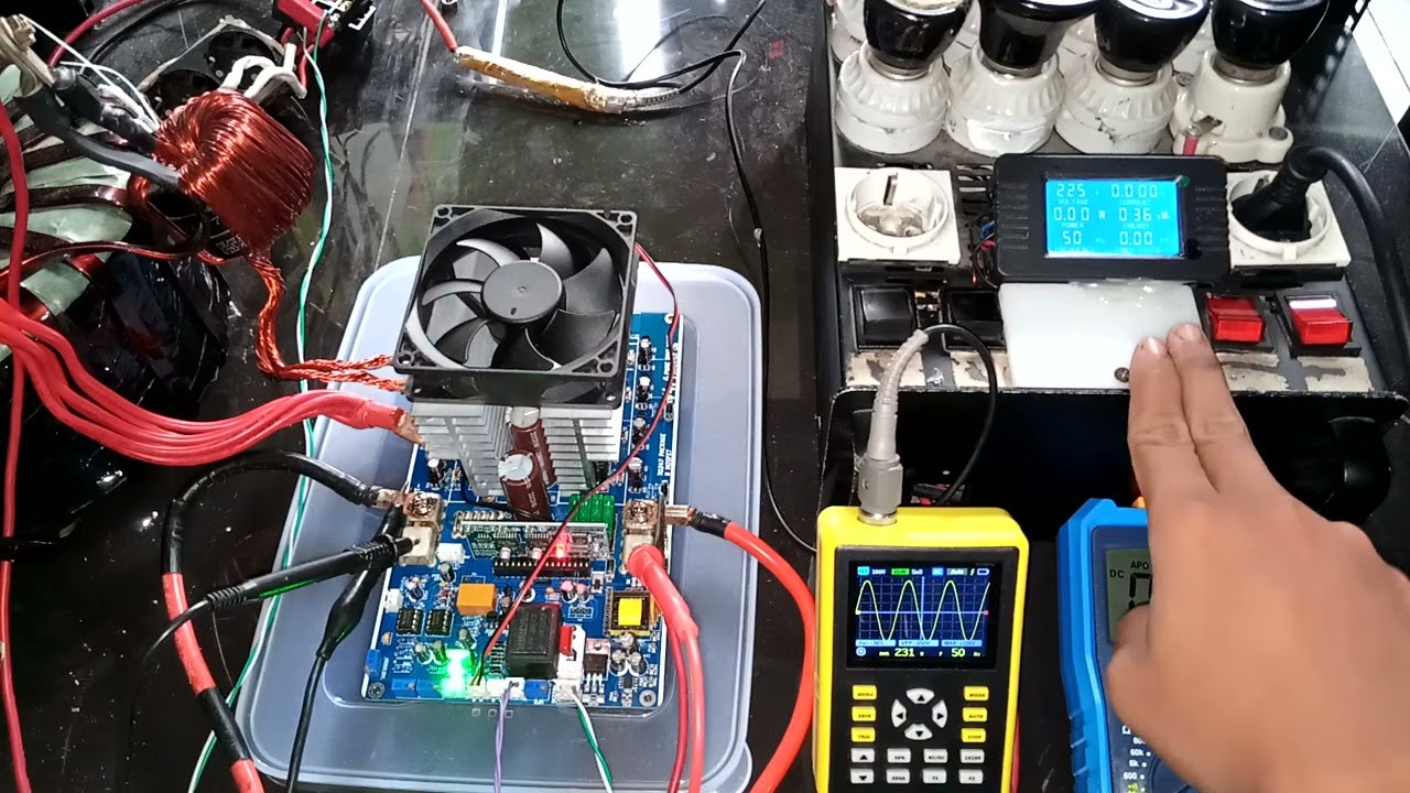 260125VWDC6UYW Test uji voltage & beban KIT INVERTER PSW EGS002 TO247 8Mosfet 48V
