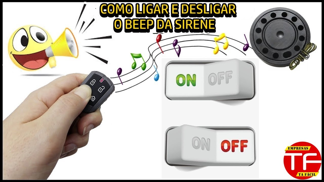 Como desativar som do beep da sirene do alarme