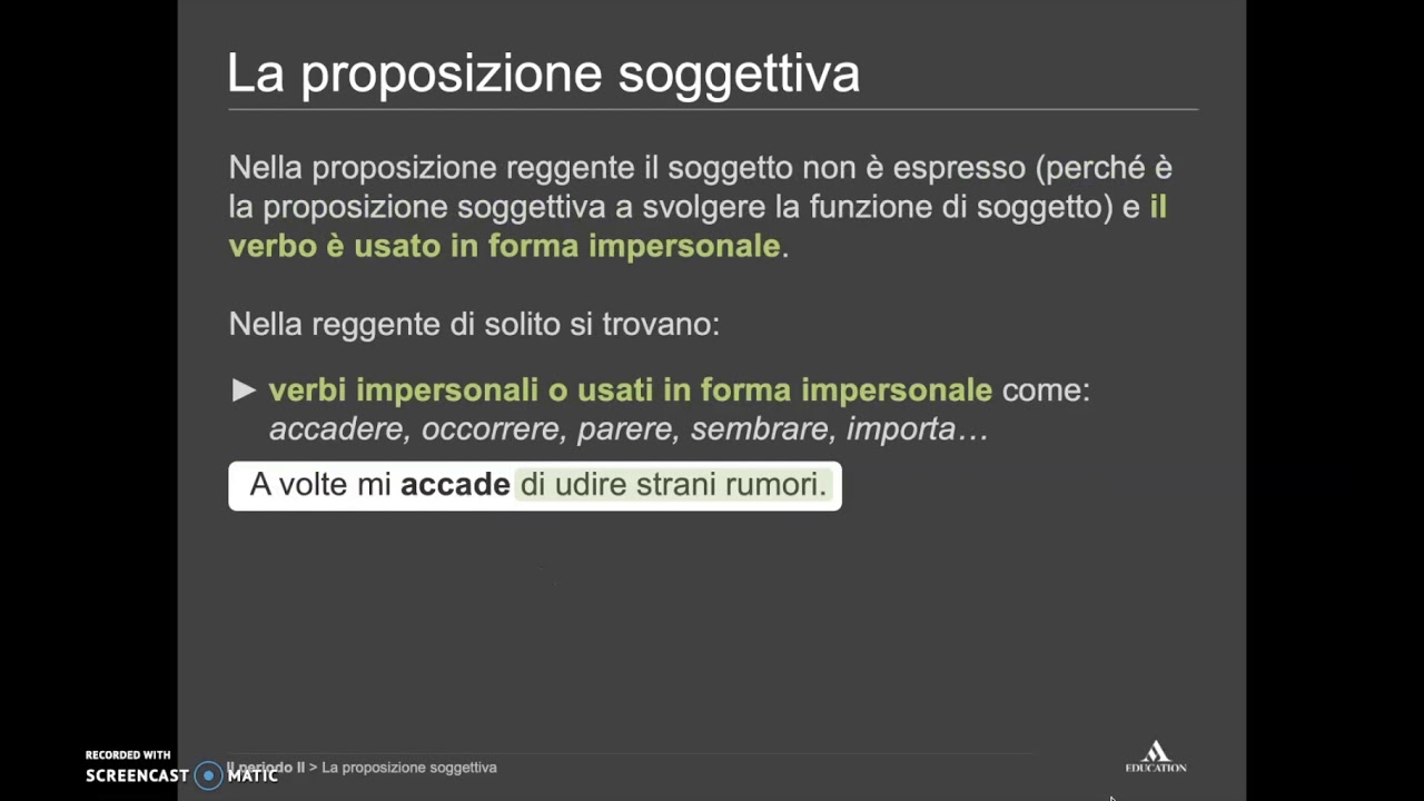 Subordinate Soggettive