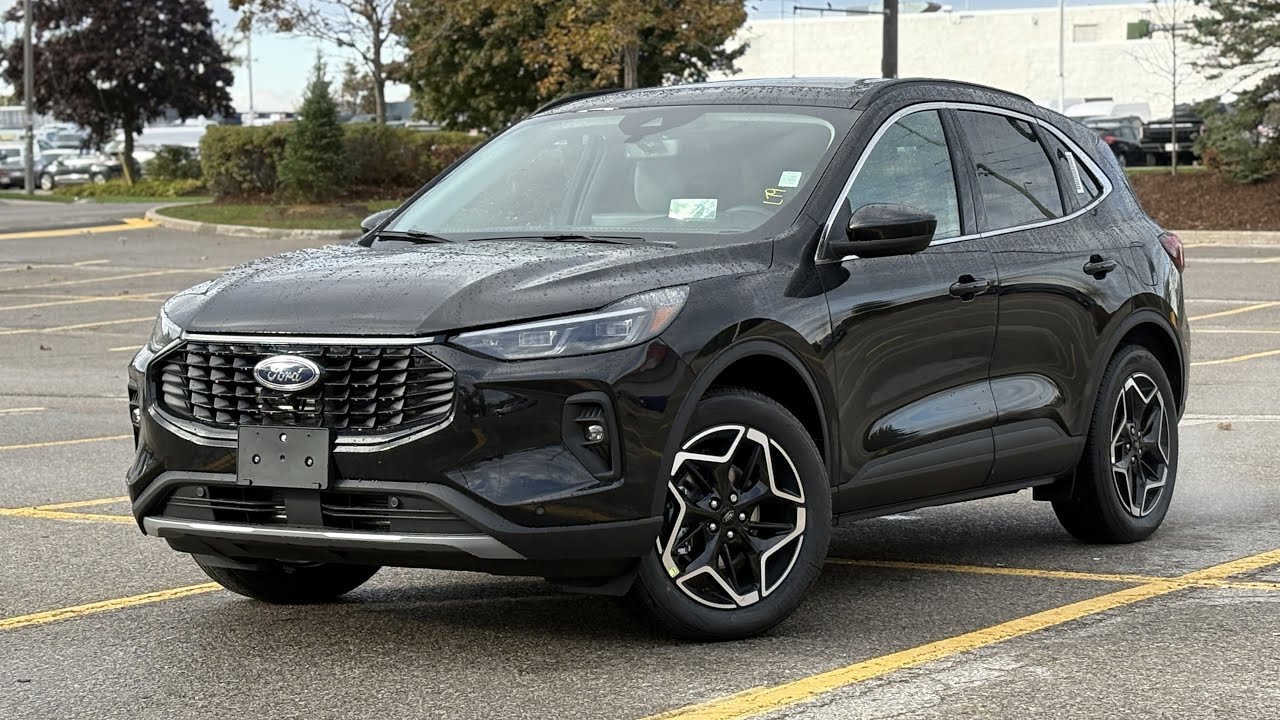 New 2026 Ford Escape Platinum in Agate Black Metallic (#B0077) | Barrie Ford