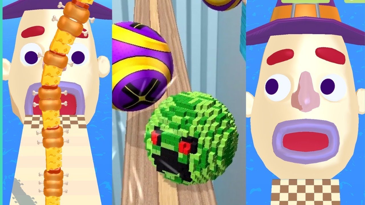 Sandwich Runner vs Going Balls All Level Gameplay Androis,iOS - NEW GIGA APK UPDATE - HTN Games #1