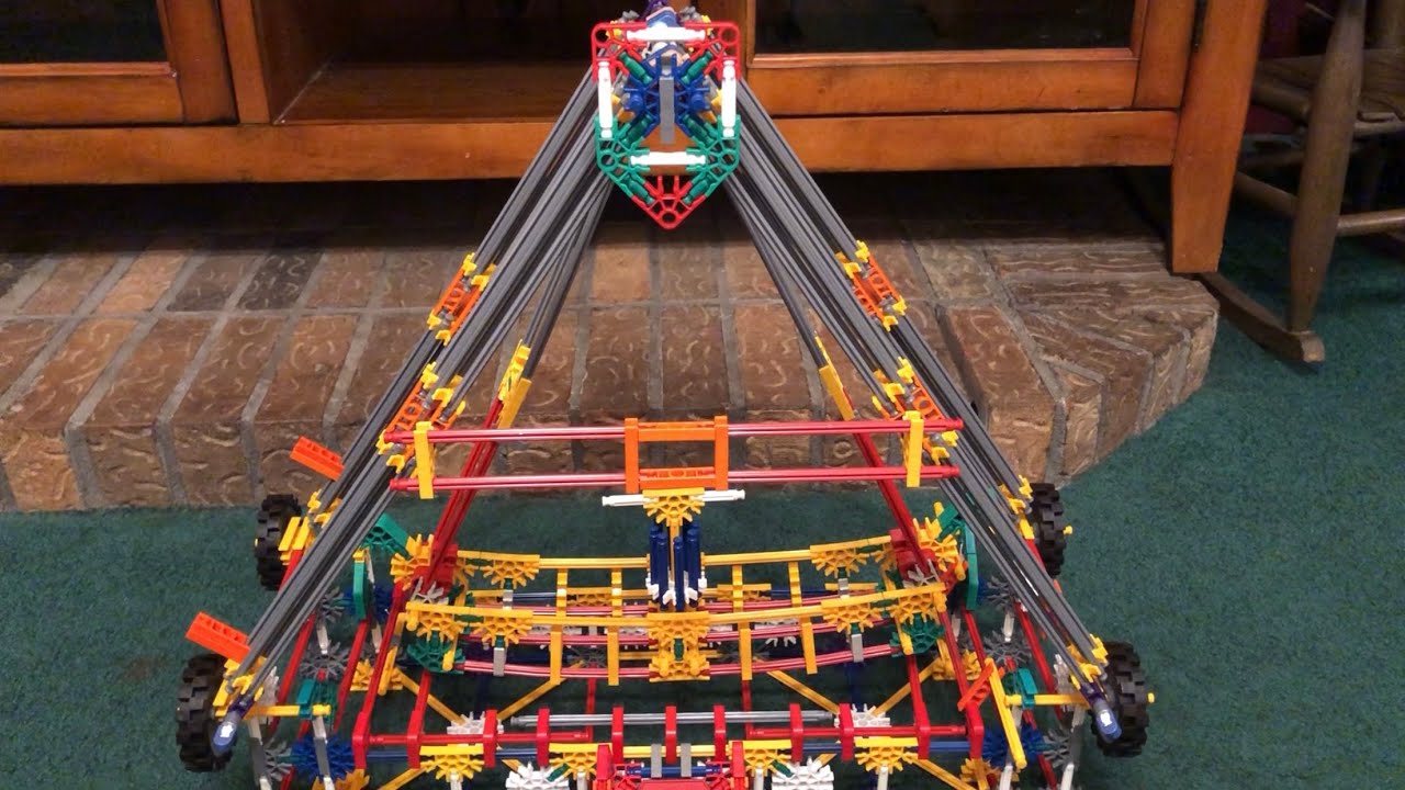 Knex Sea Dragon Fair Ride / Carnival Ride Model. Set Up / Unfold.