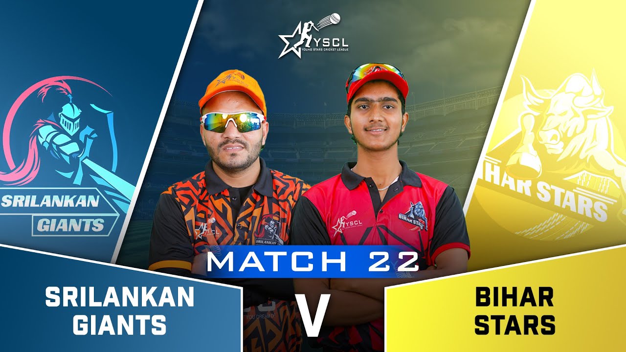 Srilankan Gaints vs Bihar Stars LIVE | YSCLeague Nationals 2025 | YSCL
