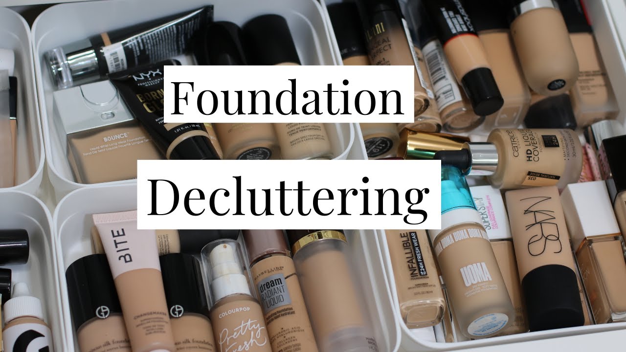 Foundation Collection & Decluttering 2021 | Swatches, speed reviews