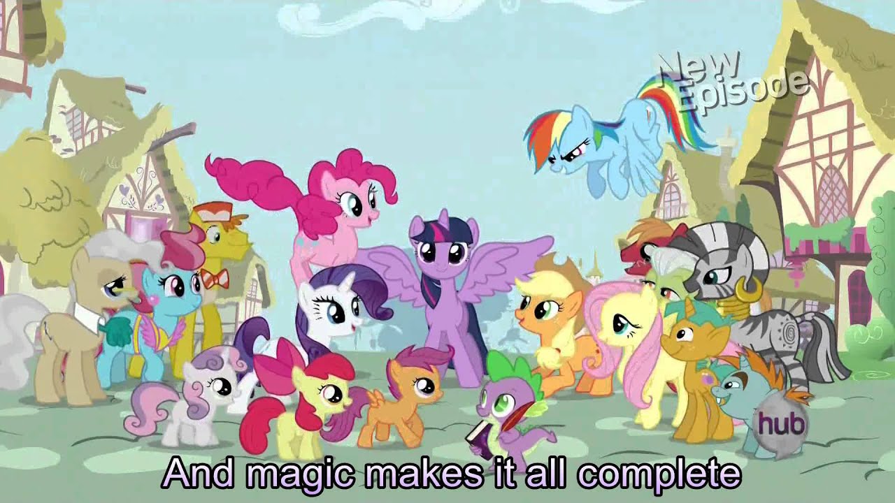My Little Pony Theme Song [With Lyrics] - My Little Pony Friendship is Magic Song