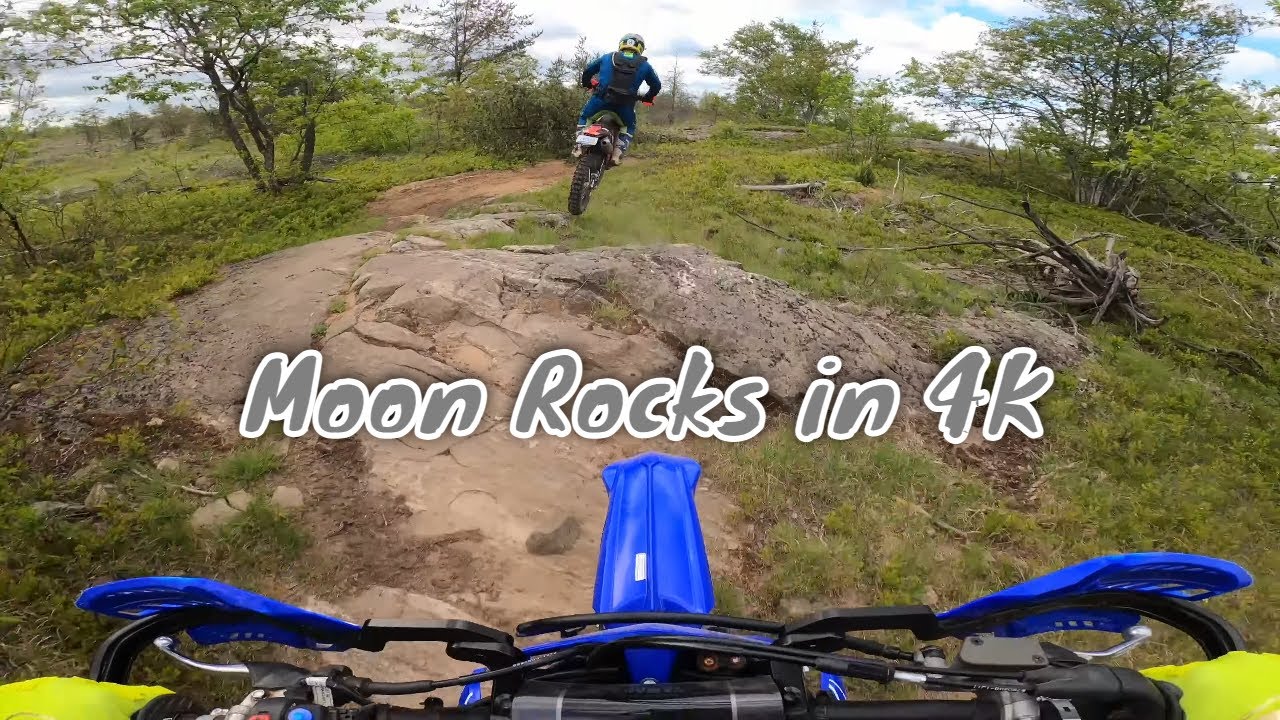 Moon Rocks on Dirt Bikes | Riding Michigan Single Track in Marquette, Mi