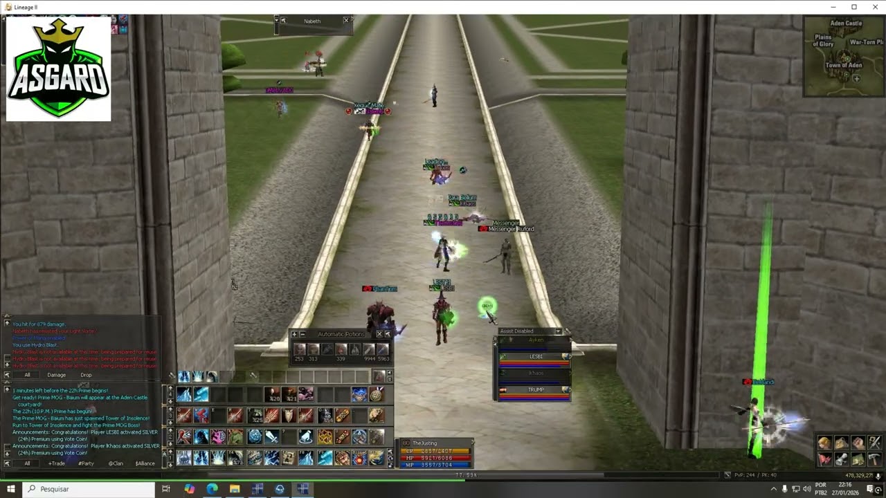 L2 Mog 7x craft com autofarm  Queen Ant Bos Prime
