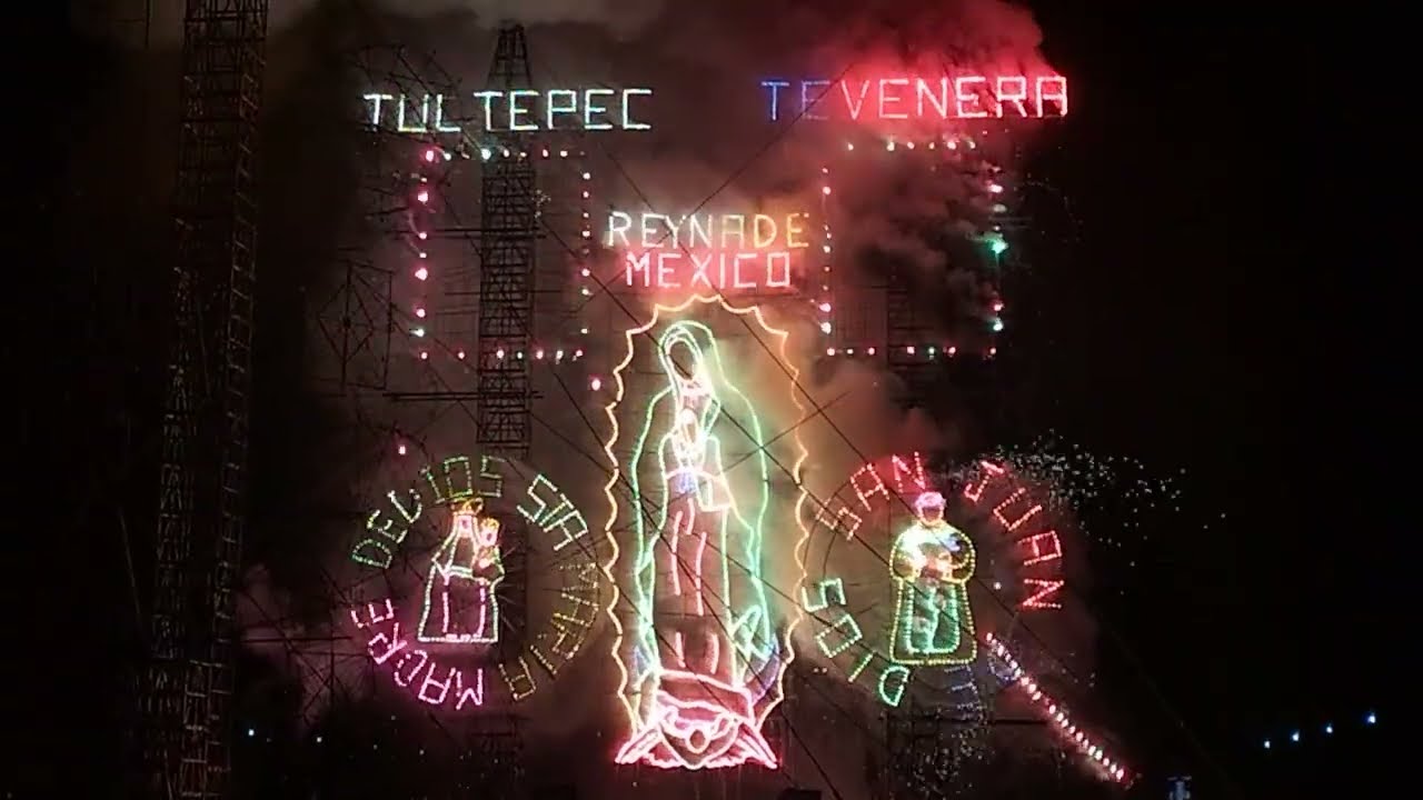 Ofrenda pirotécnica a la virgen de Guadalupe 2025