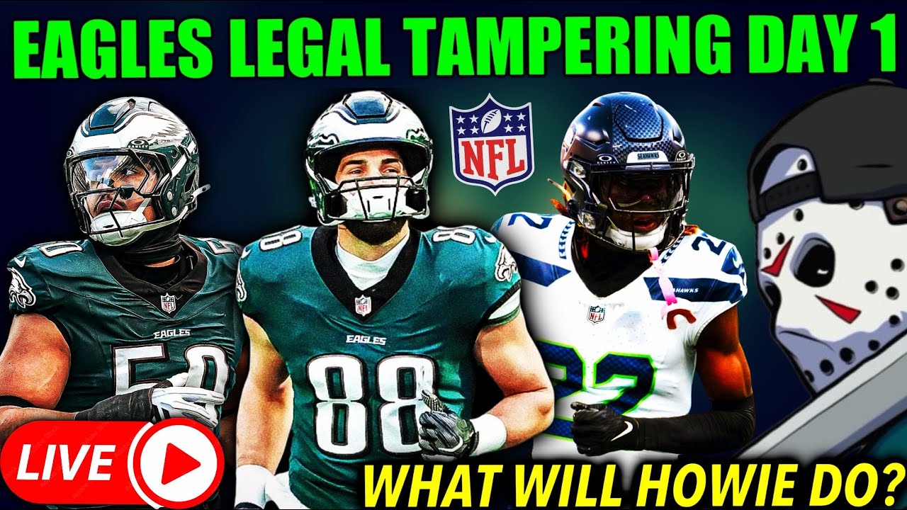 🔴EAGLES LEGAL TAMPERING DAY 1! FREE AGENCY UPDATES & MORE! 6-8 HOUR STREAM! PHILADELPHIA EAGLES🦅