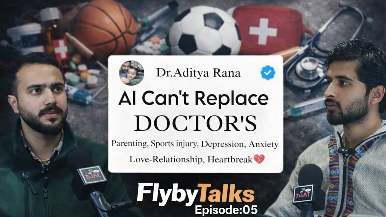 E5: AI Can't Replace Doctor's by Dr.Aditya Rana & talk about sports injury, Depression, Heartbreak 💔