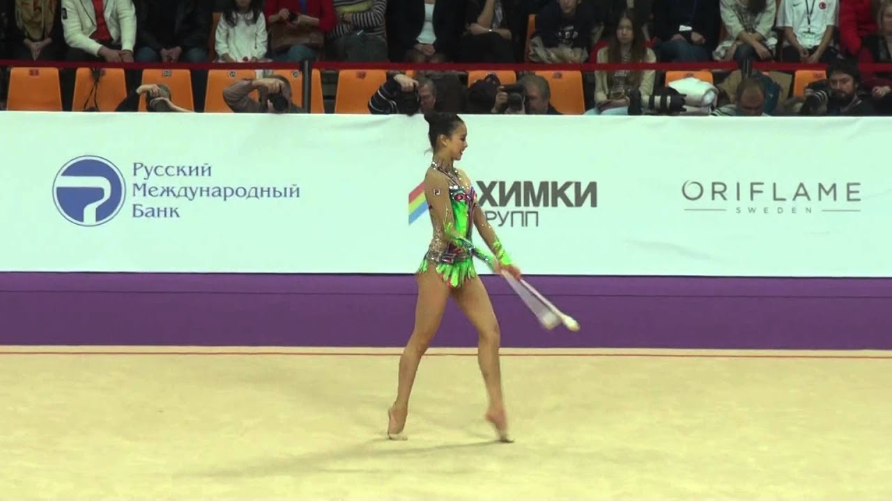 Son Yeon Jae, clubs, Сон Йон Джи, булавы, Grand Prix, 2014, Moscow