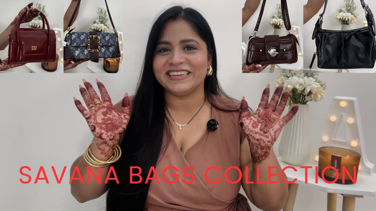 My Designer Bags Collection from Savana | Trendy Pinterest inspired Bags |#savana #bags #haul #yt 