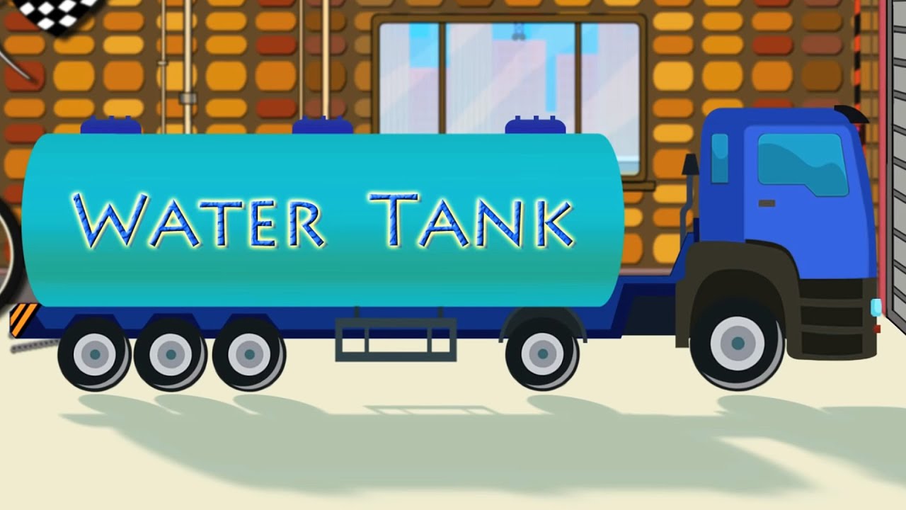 Water Tank | Formation and Uses for Children | Car Cartoon Videos for Babies | Kids Tv Channel