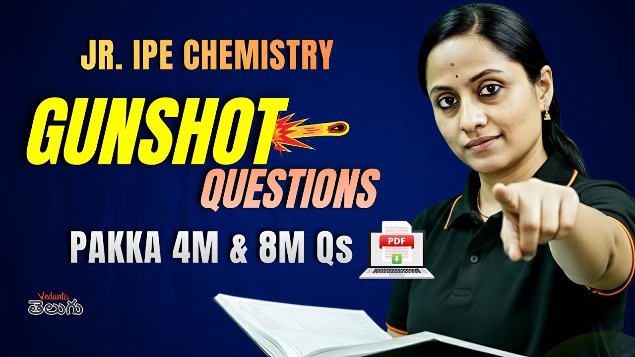 JR. IPE Chemistry - 8M & 4M Sure Shot Questions | AP & TG IPE