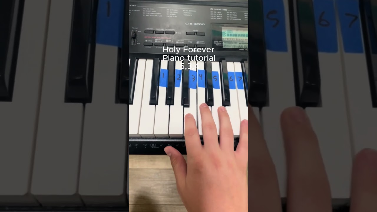 Holy Forever Piano tutorial