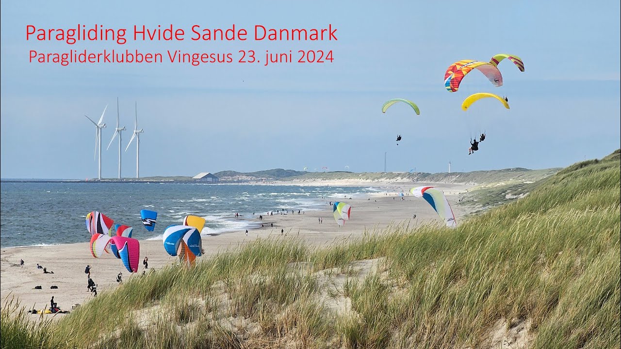 Paragliding Hvide Sande 23. juni 2024