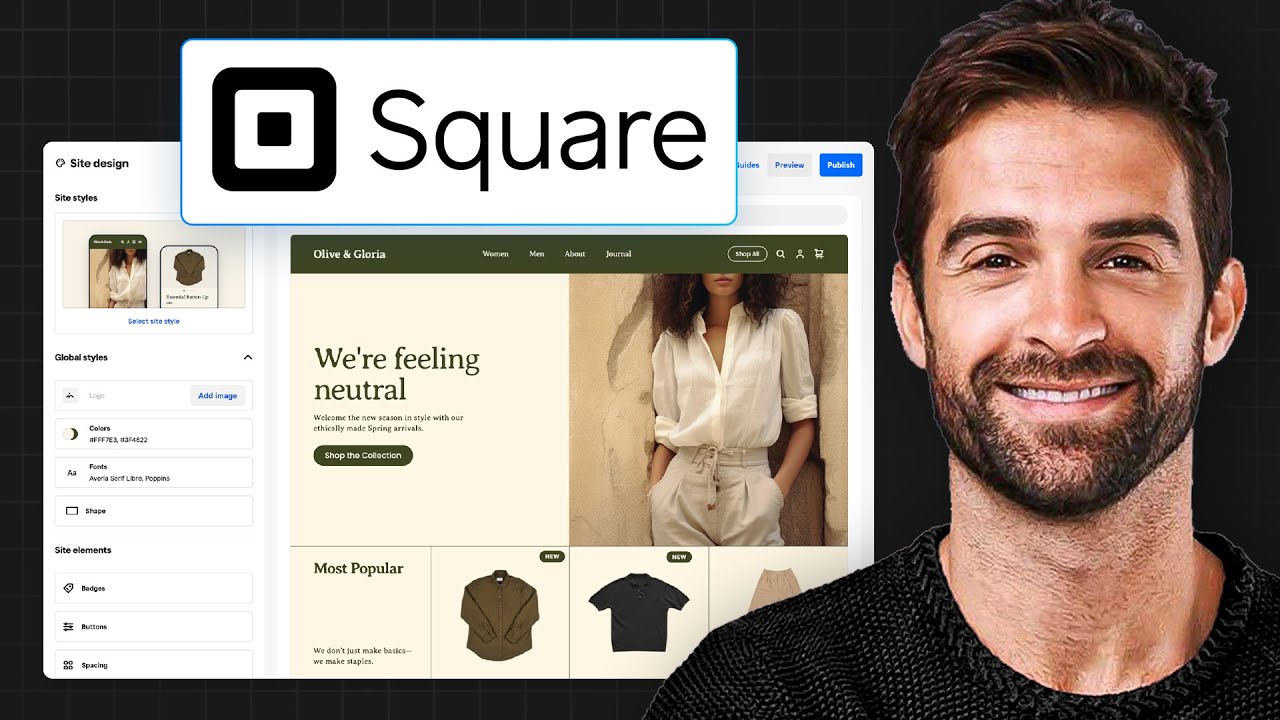Как использовать конструктор сайтов Square в 2026 году (БЕСПЛАТНО)