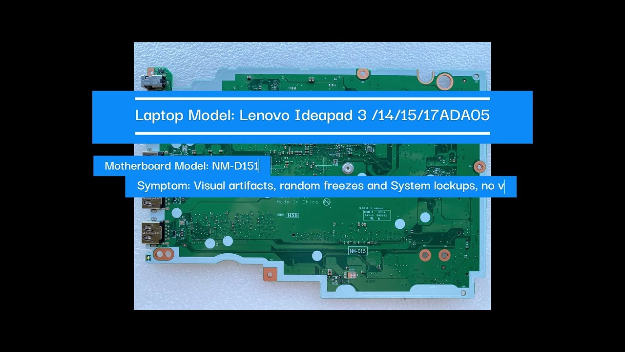Lenovo Ideapad 3 /14/15/17ADA05 NM-D151 Onboard ram disable