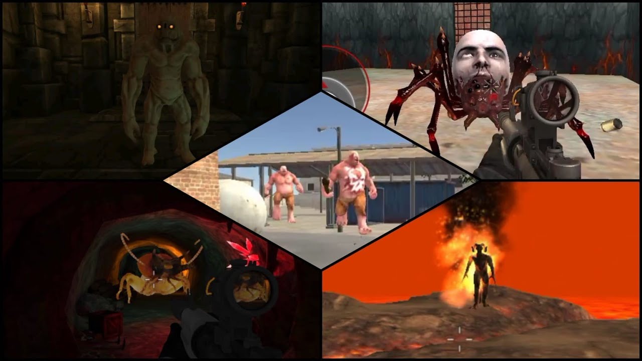 Evil monsters all bosses and boss fight ending 