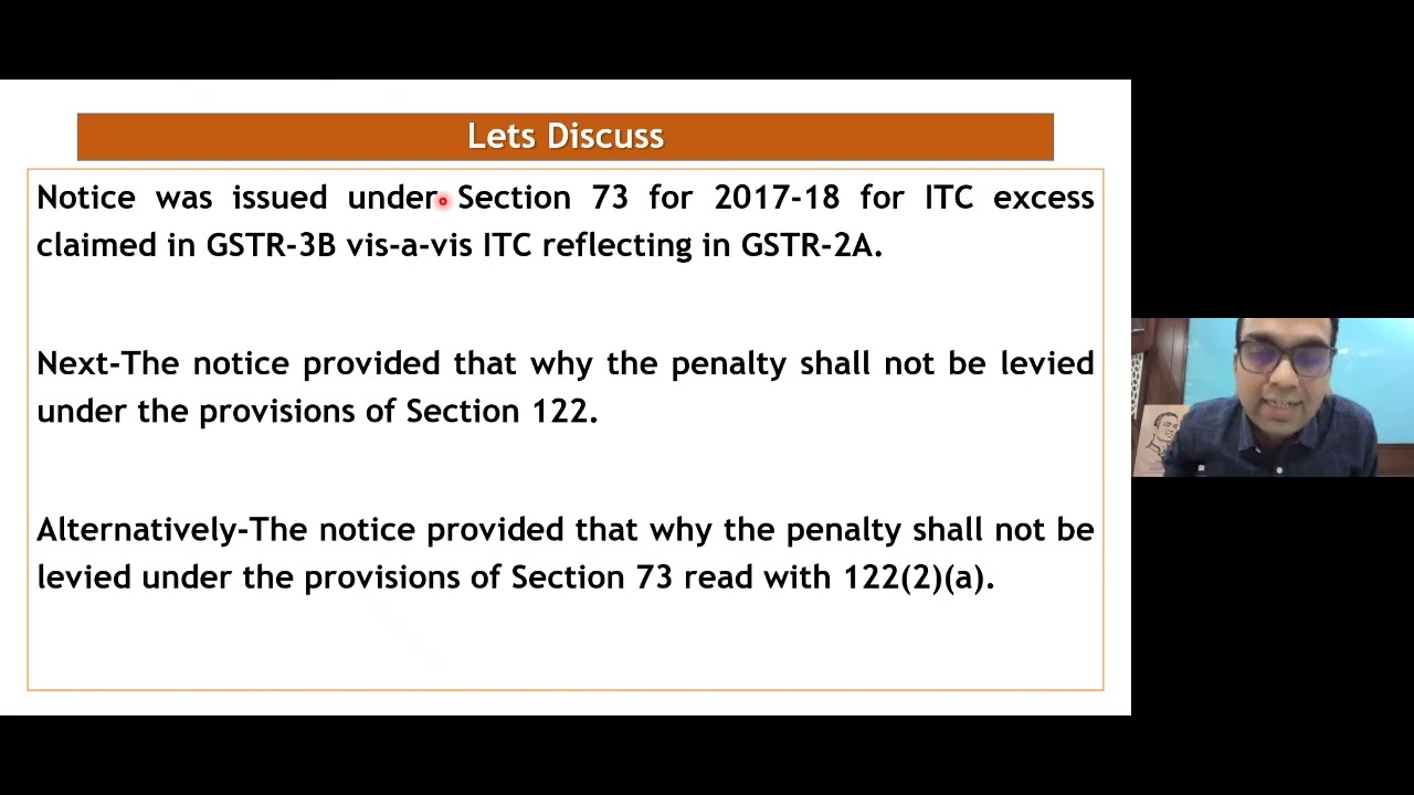 Webinar : Show Cause Notice & Reply - GST