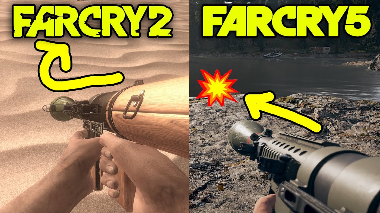 Far Cry 2 vs Far Cry 5 - Weapons Comparison