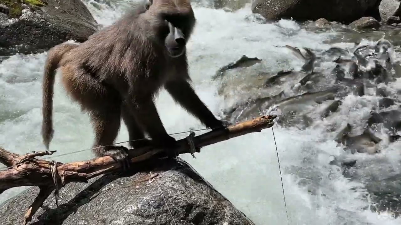 Monkey AI fishing