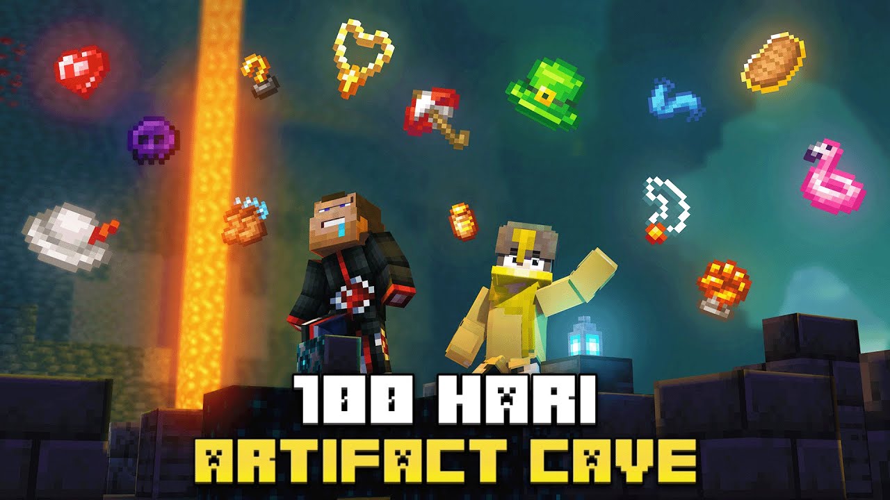 100 Hari Minecraft Hardcore Artifact Cave