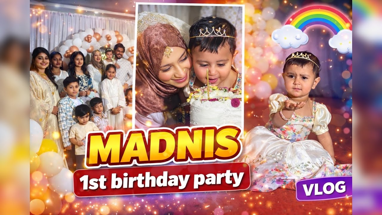 She’s officially ONE! 👑🎂MADNIS 1st Birthday Party Vlog 💕 #bangalore #indianvlogger #love #vlog 