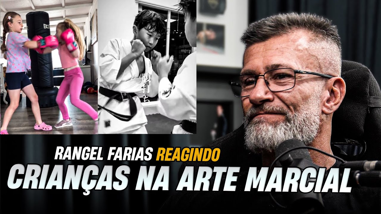 Rangel Farias Reagindo a CRIANÇAS TREINANDO ARTE MARCIAL E LUTA