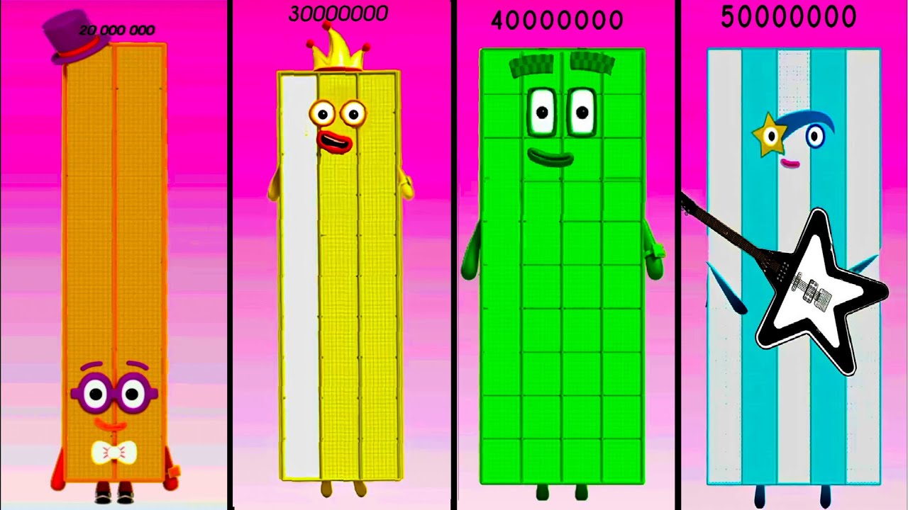 Sprunki OC ALL Numberblocks 20 000 000 - 50 000 000 | Compilation Incredibox #sprunki #numberblock