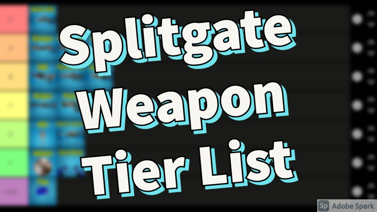 The CORRECT Splitgate Weapon Tier List