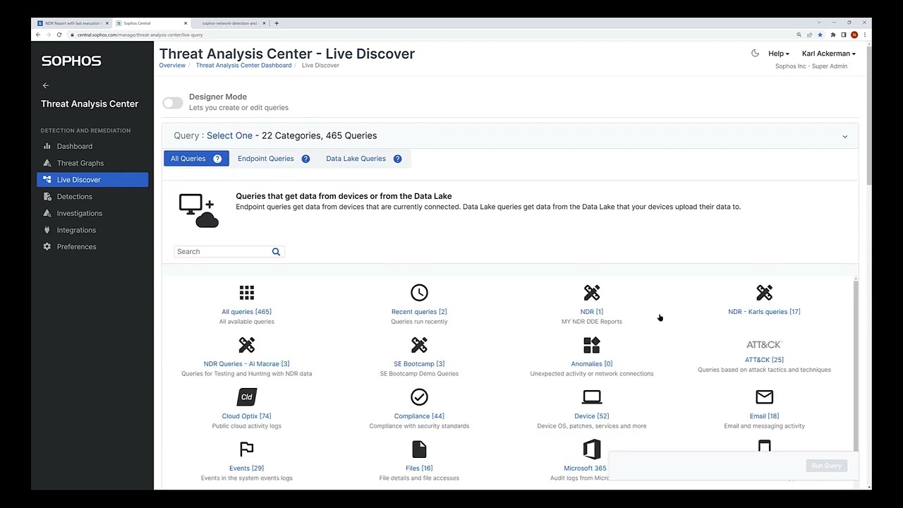 Sophos NDR Device Detection Engine Reports | Sophos Tech Video