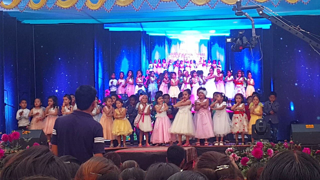 paragon Academy annual function 2074 class LKG group dance