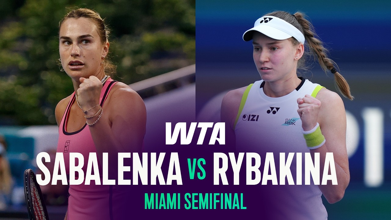 Арина Соболенко против Елены Рыбакиной | Полуфиналы Miami Open 2026 | Обзор матча WTA